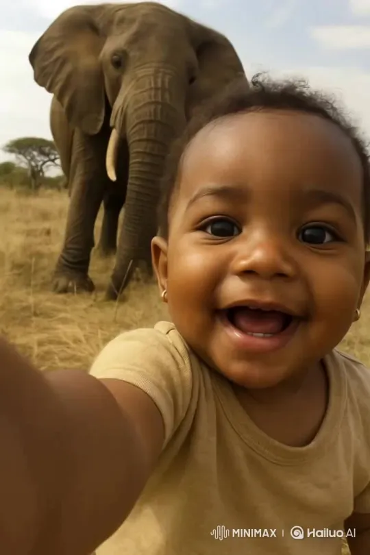 Infant Defeats Giant Black Panther – AI Generated Video | Hailuo AI