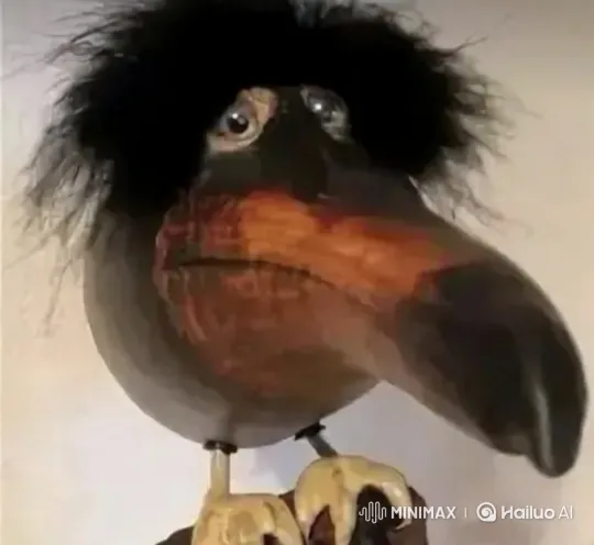 Quirky Bird Puppet Drives, Crashes in Homemade Car – AI Generated Video | Hailuo AI