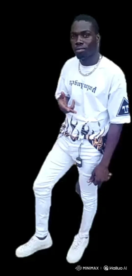 Young Black Man in White Outfit, Smooth Camera Movement – AI Generated Video | Hailuo AI