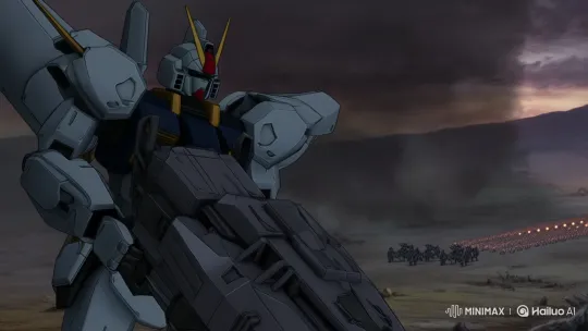 Colossal Gundam Fires Devastating Laser Cannon – AI Generated Video | Hailuo AI