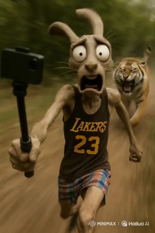 Tiger Attacks Individual – AI Generated Video | Hailuo AI