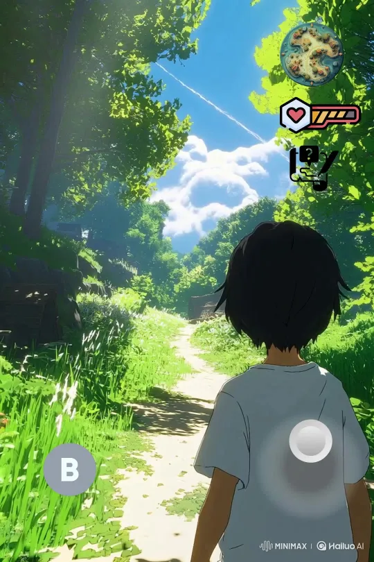 Village Path to School Amidst Heat – AI Generated Video | Hailuo AI