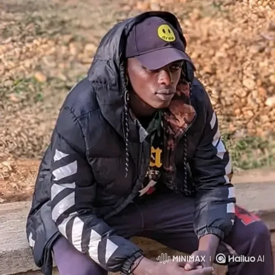 Young Man in Black Puffer Jacket Reflects with a Smile – AI Generated Video | Hailuo AI