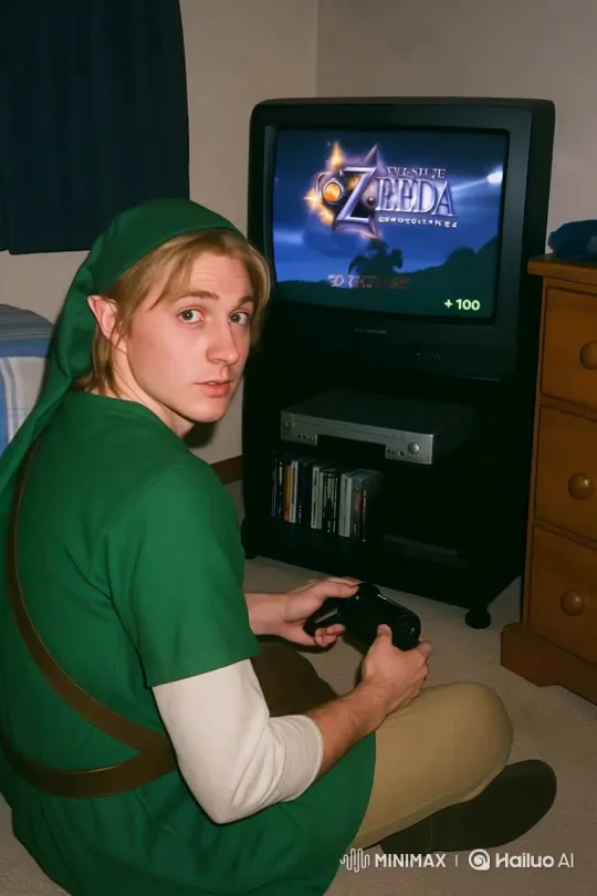 Mario and Sonic Play Zelda: Majora's Mask on Switch – AI Generated Video | Hailuo AI