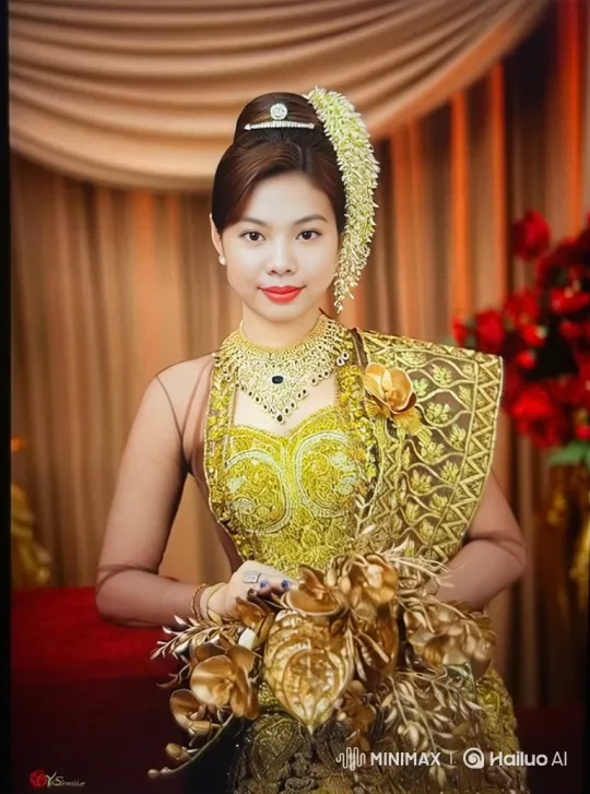 Graceful Dancer Showcases Traditional Attire in Animated Video – AI Generated Video | Hailuo AI