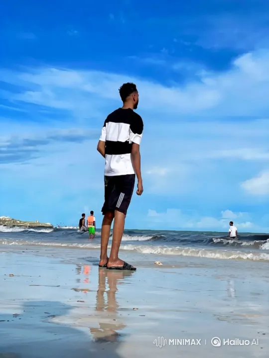 Young Man Enters G-Wagon on Beach, Drives Away – AI Generated Video | Hailuo AI