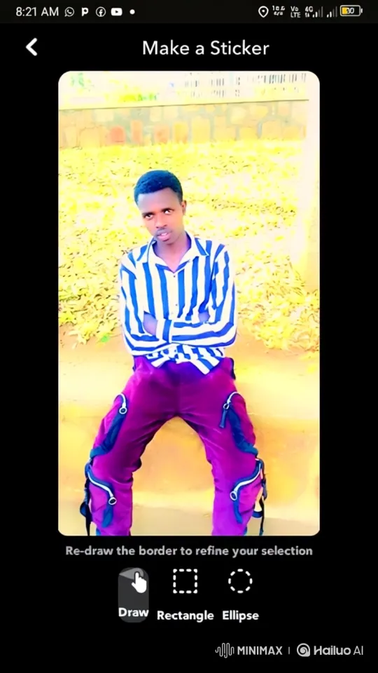 Young Man in Striped Shirt Stares Steadily at Camera – AI Generated Video | Hailuo AI