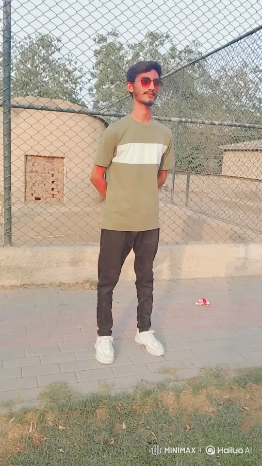 Young Man in Casual Attire Stands Thoughtfully Outdoors – AI Generated Video | Hailuo AI