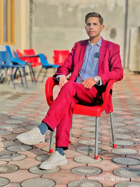 Young Man in Magenta Suit Prepares to Ride Away – AI Generated Video | Hailuo AI