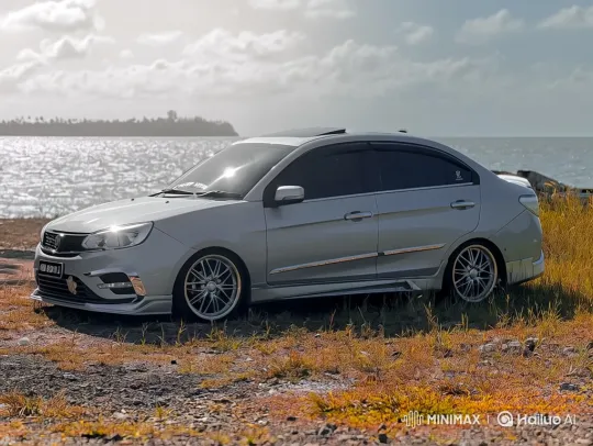 Silver Sedan Transforms with Hydraulic Lowering – AI Generated Video | Hailuo AI