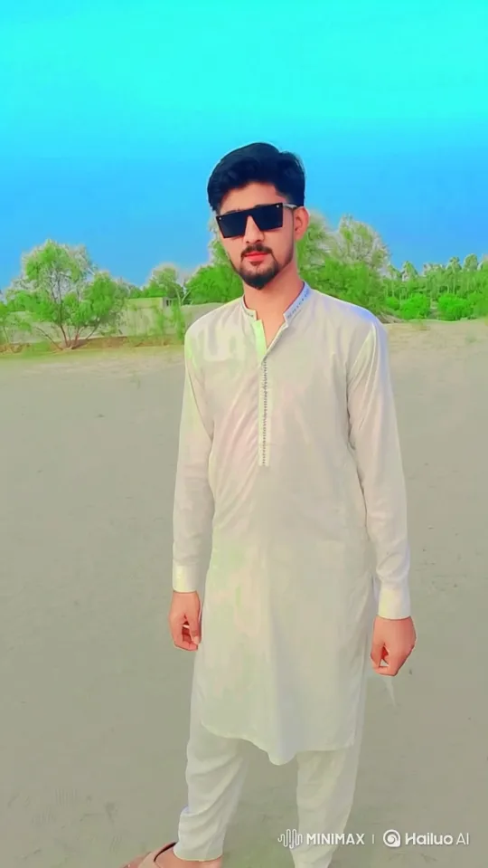Bearded Man in Serene Landscape with Gentle Breeze – AI Generated Video | Hailuo AI