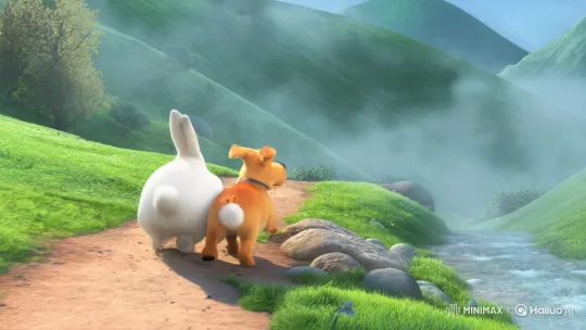 Golden Retriever's Dramatic Hillside Tumble and Rescue – AI Generated Video | Hailuo AI