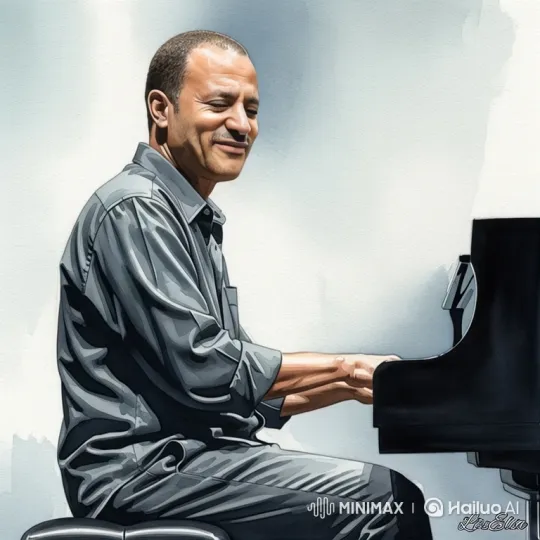 Pianist's Journey from Joy to Sadness in Jazz Performance – AI Generated Video | Hailuo AI
