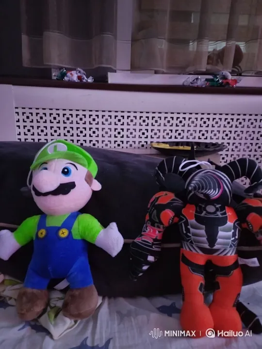 Plush Toy Battle: Luigi vs. Robotic Champion – AI Generated Video | Hailuo AI