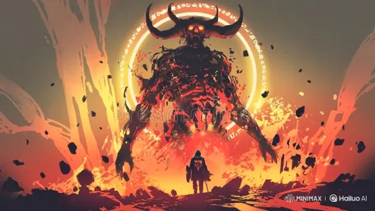 Armored Knight Faces Awakening Hell King Demon – AI Generated Video | Hailuo AI
