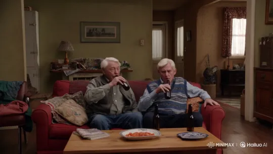Elderly Couples' Bizarre Living Room Confrontation – AI Generated Video | Hailuo AI