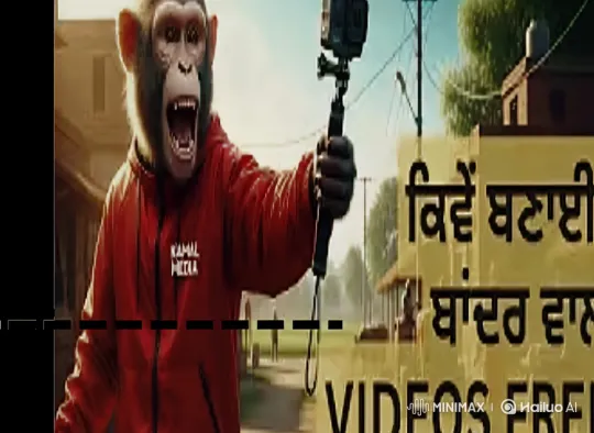 The Stylish Monkey in Dhaka: Fashionable Fugitive – AI Generated Video | Hailuo AI