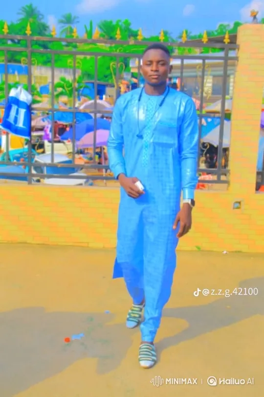 Man in Blue Clothing Walks Towards Camera – AI Generated Video | Hailuo AI