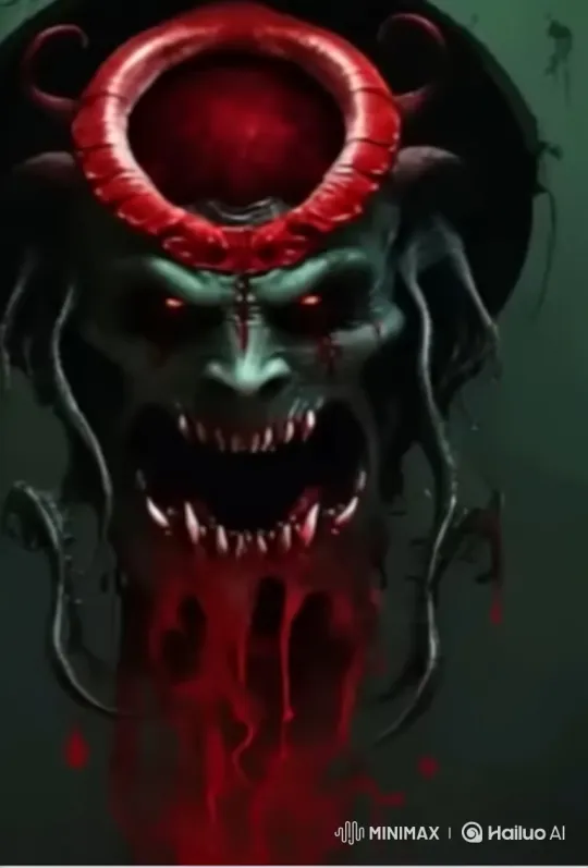 Demonic Creature Revealed in Dynamic Horror Sequence – AI Generated Video | Hailuo AI