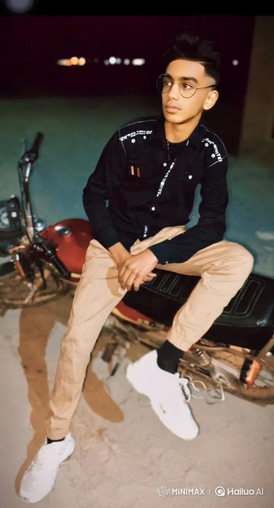 Young Man Transitions from Motorcycle to SUV at Night – AI Generated Video | Hailuo AI