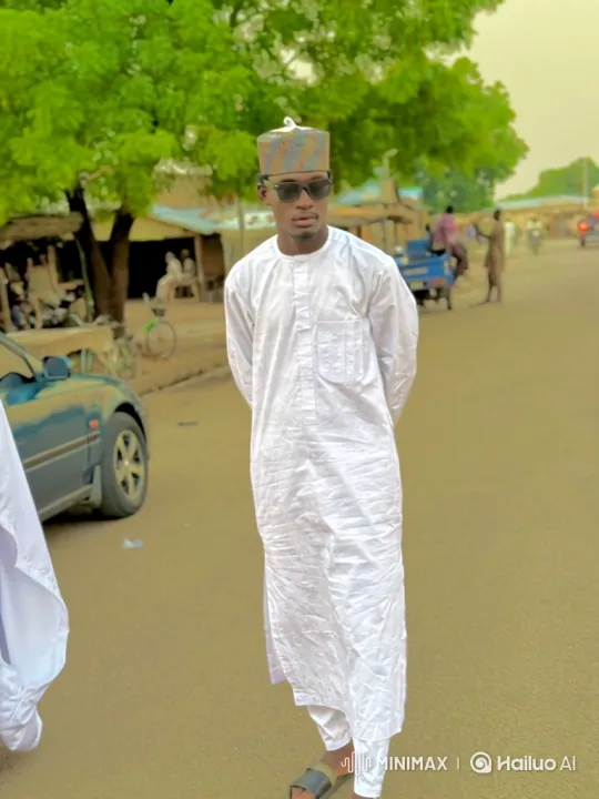 Man in White Walks Down Dusty Street Amidst Calm Breeze – AI Generated Video | Hailuo AI
