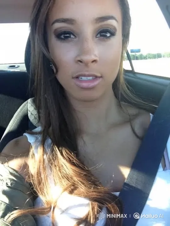 Young Woman Expresses Love with Note in Car – AI Generated Video | Hailuo AI