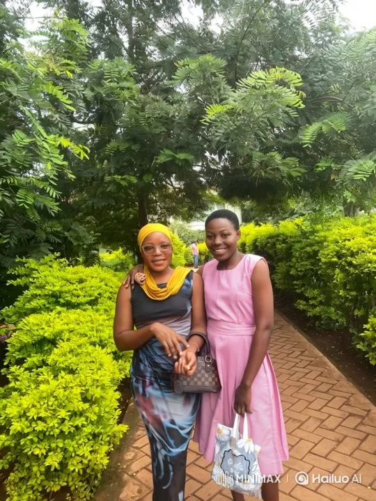 Women Share Warm Embrace and Joyful Greetings in Garden – AI Generated Video | Hailuo AI