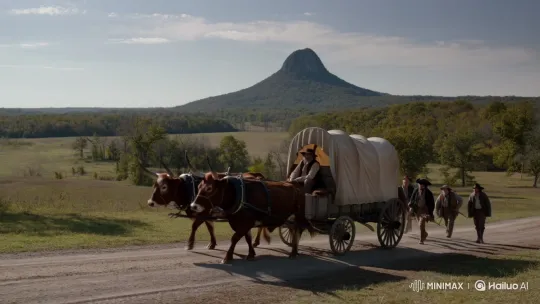 18th-Century Settlers Travel on Great Wagon Road – AI Generated Video | Hailuo AI