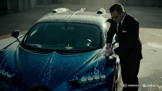 Luxury Sports Car: Washing to High-Speed Chase – AI Generated Video | Hailuo AI
