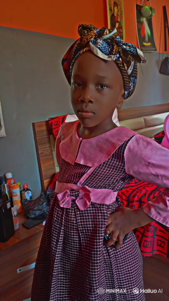 Young Girl Poses in Bedroom with Camera Movement – AI Generated Video | Hailuo AI