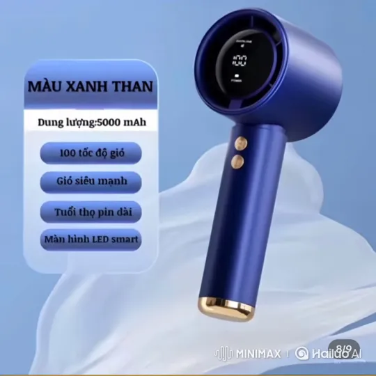 Modern Bladeless Fan Display with Smart Features – AI Generated Video | Hailuo AI