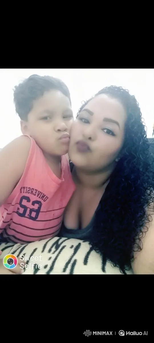 Woman and Boy Share Loving Selfie Moment – AI Generated Video | Hailuo AI