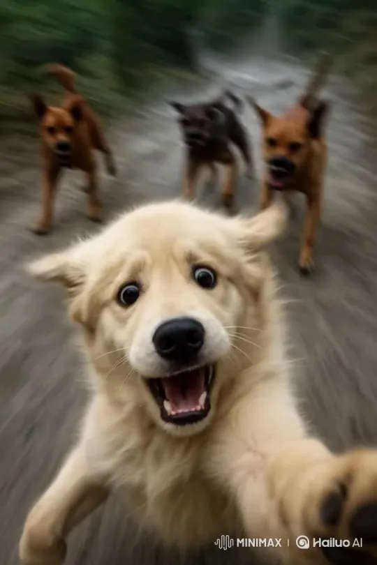 Life and Challenges of a Wild Dog – AI Generated Video | Hailuo AI