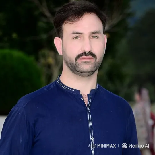 Man Transforms Neutral Expression into Gentle Smile – AI Generated Video | Hailuo AI