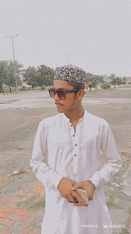 Young Man Observes Car Stop Beside Him – AI Generated Video | Hailuo AI