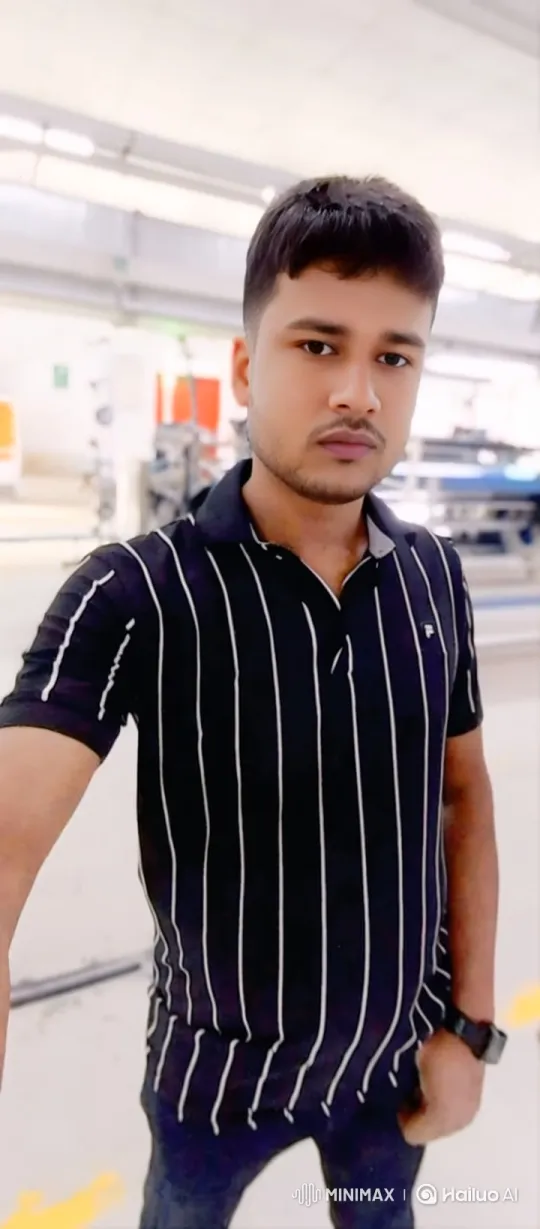 Young Man Sips Coffee in Industrial Workspace – AI Generated Video | Hailuo AI