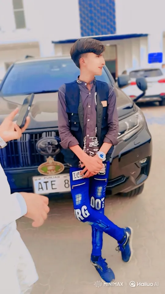 Stylish Man in Graphic Pants Drives Lamborghini Veneno Away from Village – AI Generated Video | Hailuo AI
