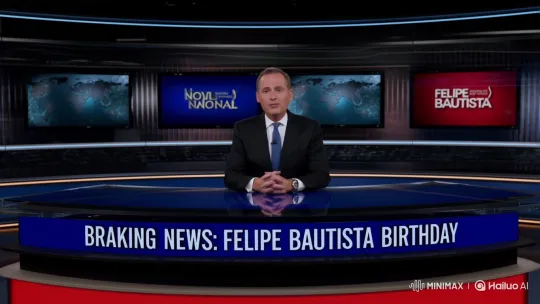 News Anchor Announces Felipe Bautista's Birthday – AI Generated Video | Hailuo AI