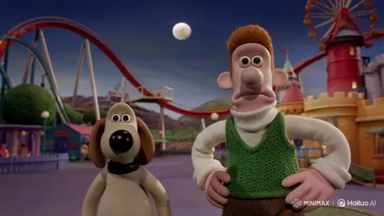 Wallace Flings Gromit Towards Moon at Alton Towers – AI Generated Video | Hailuo AI
