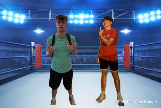 Violent Boxing Match Ends in Knockout – AI Generated Video | Hailuo AI