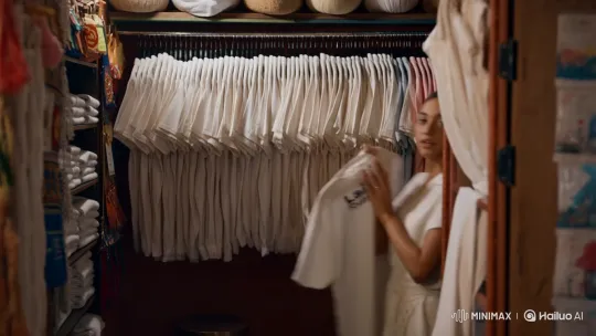 Young Woman Finds Pride in 'Laiklik' T-Shirt – AI Generated Video | Hailuo AI