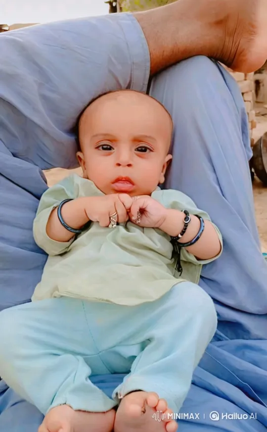 Baby Calmly Sitting in Airplane Seat – AI Generated Video | Hailuo AI