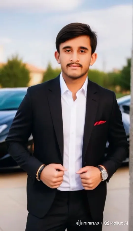 Stylish Man Enters Black Porsche, Drives Away – AI Generated Video | Hailuo AI