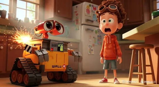 WALL-E Malfunctions, Launches Toast Through Window – AI Generated Video | Hailuo AI