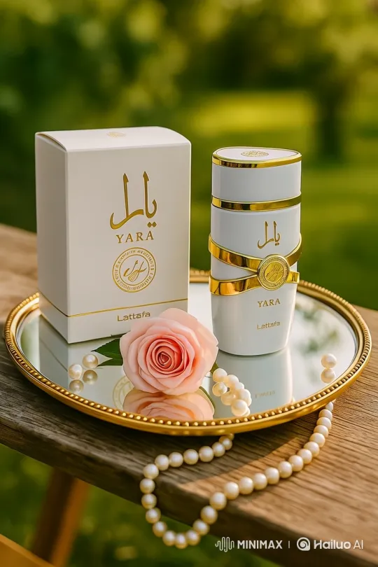 Lattafa 'YARA' Perfume: Elegant Display with Graceful Camera Movement – AI Generated Video | Hailuo AI