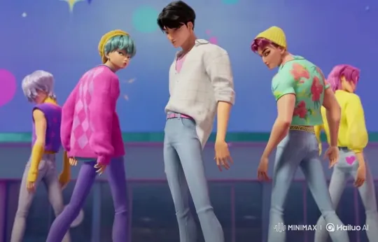 Animated Figures Promote Subscription with Smiling Pans – AI Generated Video | Hailuo AI