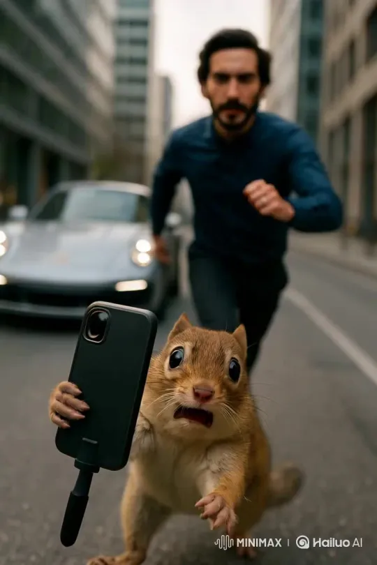 Young Man Enters Porsche on Modern City Street – AI Generated Video | Hailuo AI