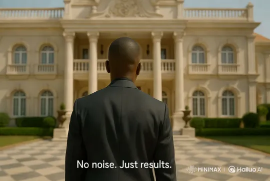 Man in Suit Approaches Grand Mansion – AI Generated Video | Hailuo AI