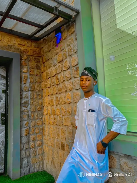 Young Man in White Attire Smiles Confidently – AI Generated Video | Hailuo AI