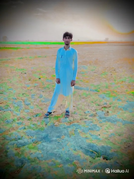 Young Man Meets and Drives Lamborghini in Barren Landscape – AI Generated Video | Hailuo AI